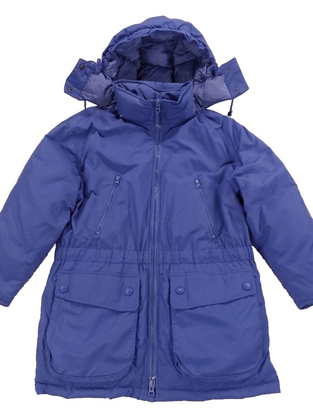 Vintage Eddie Bauer Goose Down Puffer Parka Jacket Women's Small, Hooded Purple